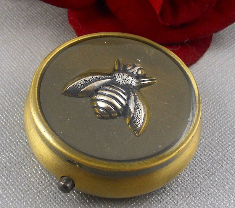 Pill Box Pill Case Vintage Gift Pillbox Pill Container Etsy