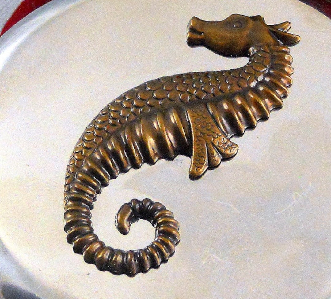 Laser Engraved Seahorse Flask