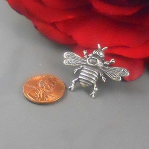 Christmas Gift For Him Her Sister Wife Son Silver Bumble Bee Tie Pin Tack Honey Bee Tie Tack Clip Lapel Pin Small Bumble Bee Tie Clip