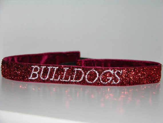 Custom Embroidered Personalized Non-Slip Sparkle Glitter Team Headbands
