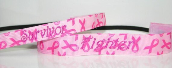 Custom Embroidered Breast Cancer Awareness Headbandz