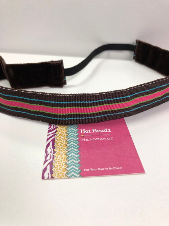 Brown with Stripes Non-Slip Headband