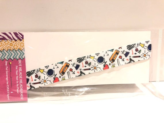 I Love School School Days 7/8" Non-Slip Headbands