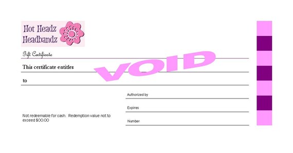 GIFT CERTIFICATE