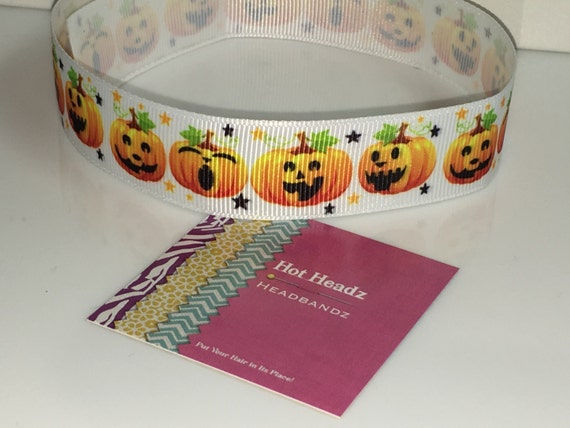 Halloween Pumpkins Jack-O-Lantern Non-Slip Hot Headz Headband