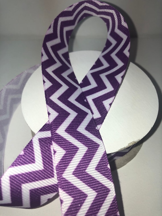 7/8" Purple Horizontal Chevron Non-Slip Headband