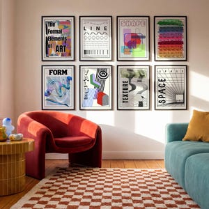 Elements of Art Poster Set | Art Classroom Decor Printable | Editable Canva Template | Art Teacher Wall Art | Instant Download