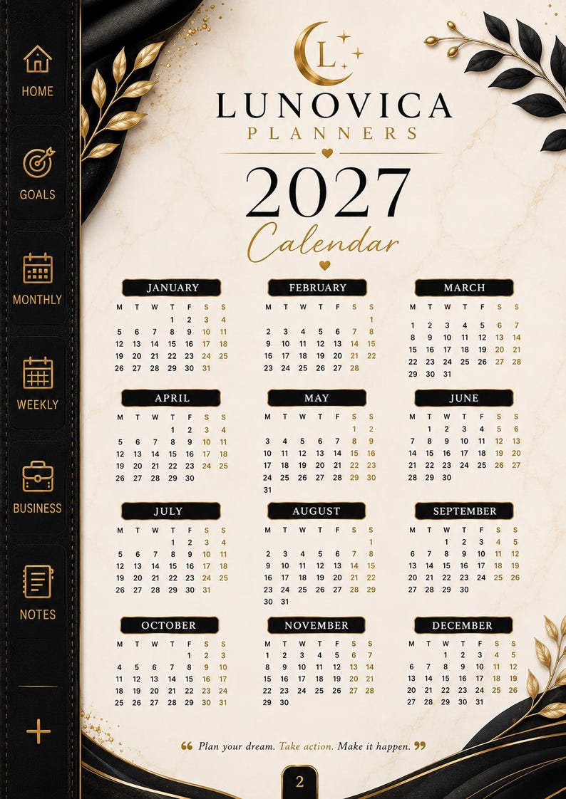 2027 Digital Planner | Hyperlinked Goodnotes Planner | All-in-one Life ...