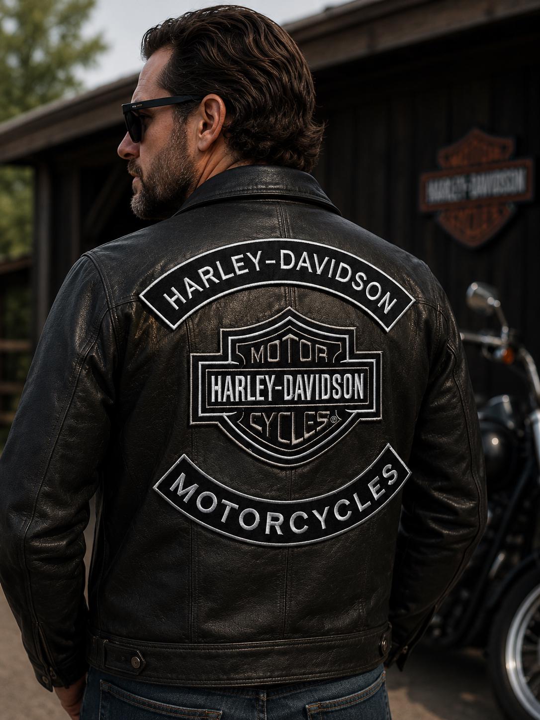 Harley-Davidson パッチ付きジャケット L Harley Davidson Rocker Patch - Etsy