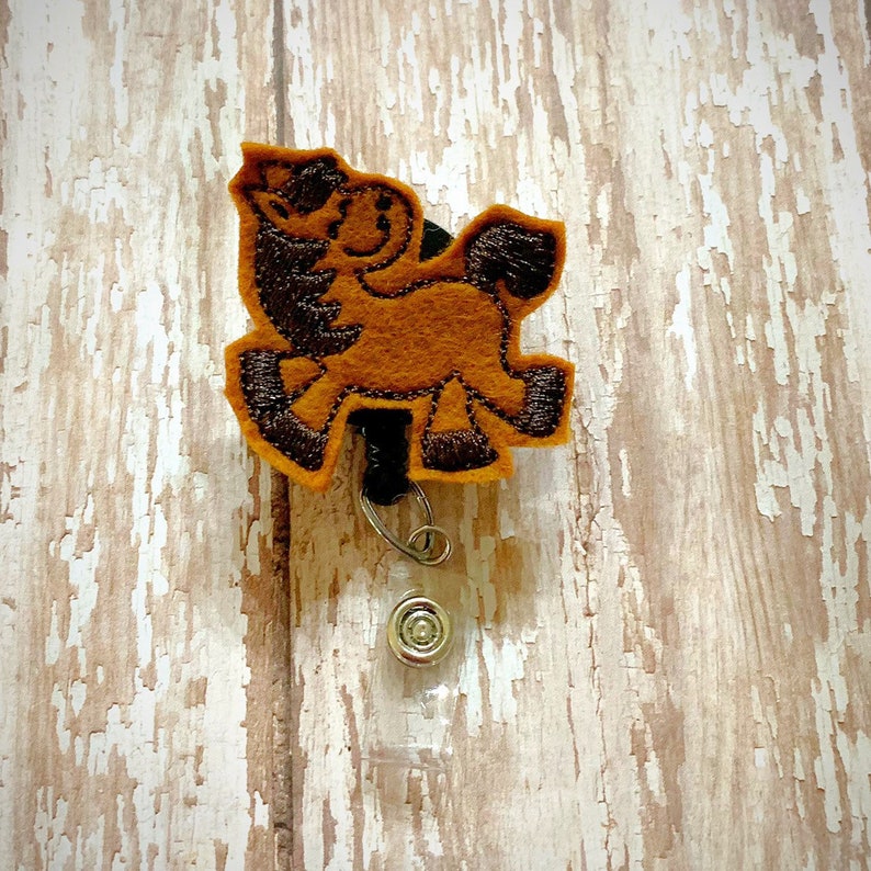 FREE SHIPPING Horse Feltie Badge Reel Holder interchangable