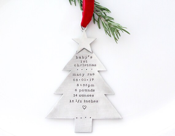 baby s first christmas ornament our first christmas etsy