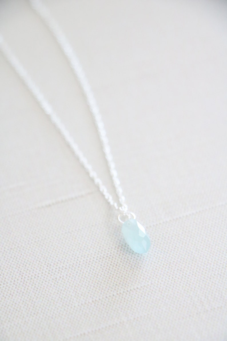 Aquamarine Necklace Emerald Necklace Natural Blue Gemstones Raw Gemstone Turquoise Necklace Ocean Blue Jewelry Mermaid Jewelry image 9