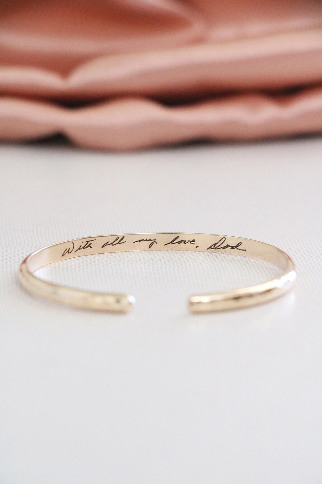 Engraved Baby Cuff Bracelet Personalized Toddler Bracelet Gold Baby