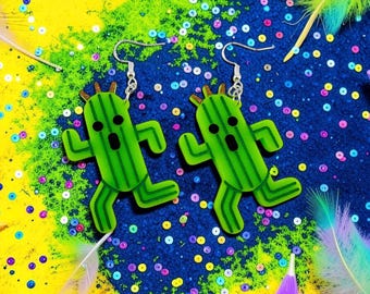 Pendientes de Cactuar y Buster Sword