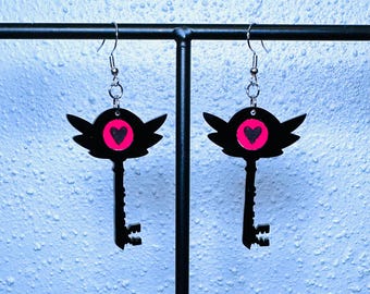 Boucles d'oreilles clé d'hôtel Hazbin