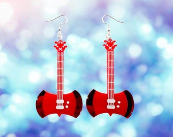 Boucles d'oreilles guitare Adventure Time Marceline la reine vampire