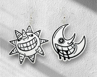 Sun and Moon Soul Eater Earrings