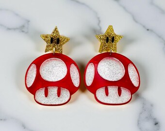 Puces d'oreilles Mario champignon