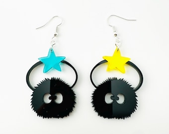 Boucles d'oreilles « Spirited Away » de Sprites de suie