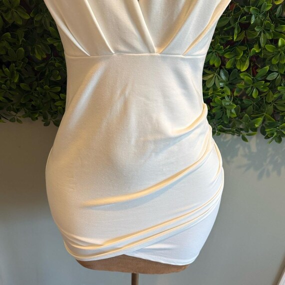 Cocktail Hour Ivory Wrap Dress View 6