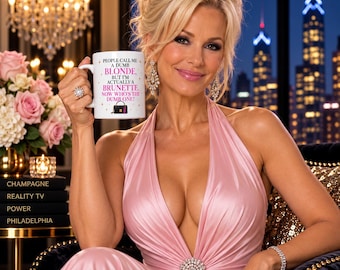 Funny Quote Coffee Mug, People Call Me a Dumb Blonde Mug, Dead Housewives of Philadelphia, Book Lover Gift, Sassy Mug