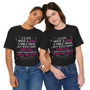 Jag kan upptäcka en fejk-t-shirt på en mils avstånd | Dead Housewives of Philadelphia-t-shirt | Rolig reality-TV-tröja | Diva-merchandise