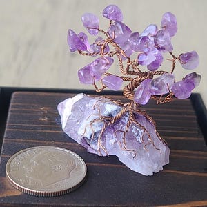 Chevron Amethyst Mini Bonsai Tree Light