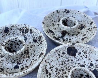 Candlestick Holders | Set of 3 | Handmade | Ceramic