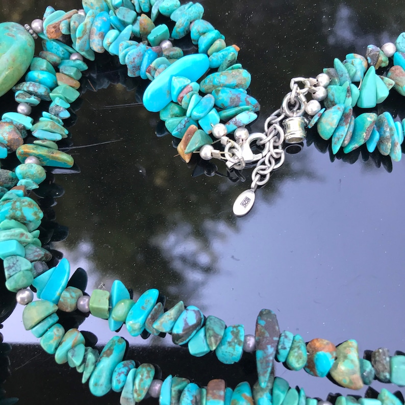 Barse takes only the finest stones for their jewelry 192 grms Barse sterling /& turquoise necklace almost 7 ounces 4178