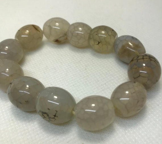 Dendrite agate bracelet on stretch cord, 50 grms,… - image 1