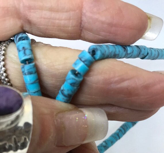 Two strands of turquoise beads.  18” long, one is… - image 3