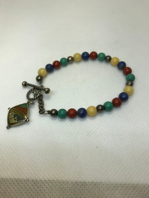Mountain tops vista bracelet. Genuine stone beads… - image 1