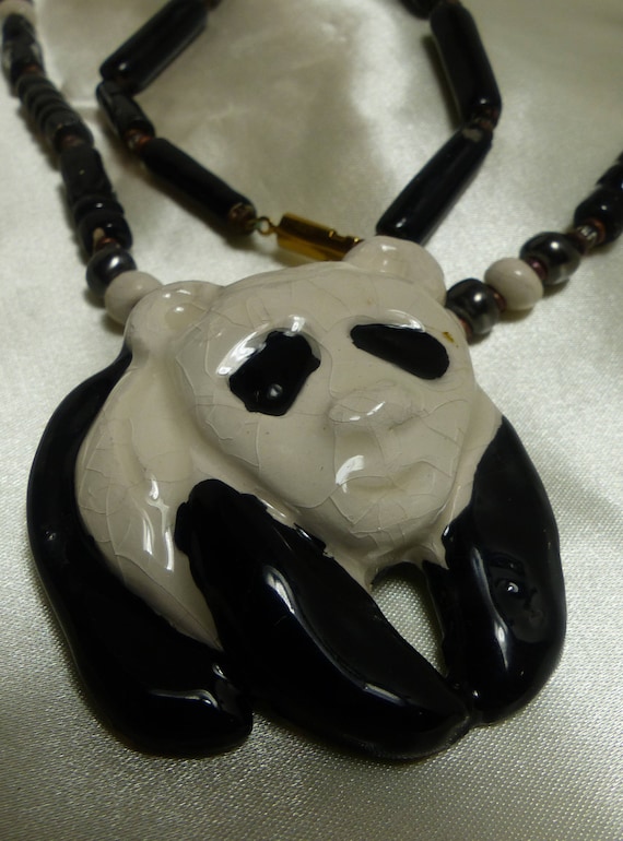 Panda large necklace chinese - Gem