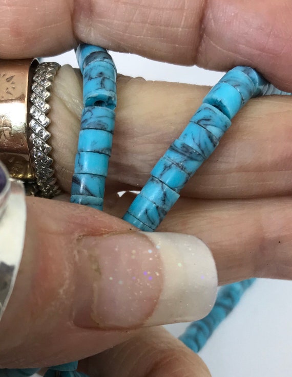 Two strands of turquoise beads.  18” long, one is… - image 4