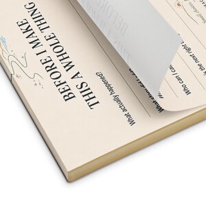 Before I Make This a Whole Thing Notepad | Guided Reflection Pad for Overthinking, Boundaries and Recovery