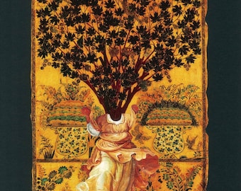 Neue Anfänge: 11”x14” Fine Art Print- Figur Kunst/ Surreale Kunst/ Zeitgenössische Kunst/ Baumkunst/ Mystische Kunst/ Collagenkunst