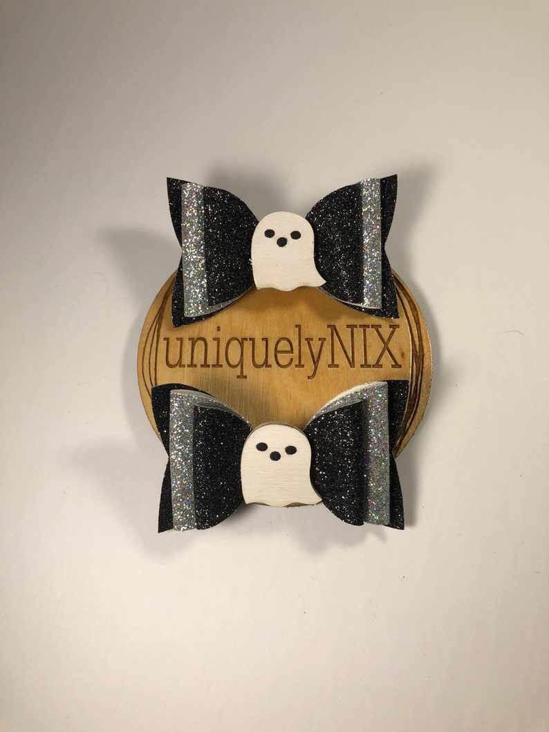 Halloween ghost hair bow halloween hair bow Charm hair bow