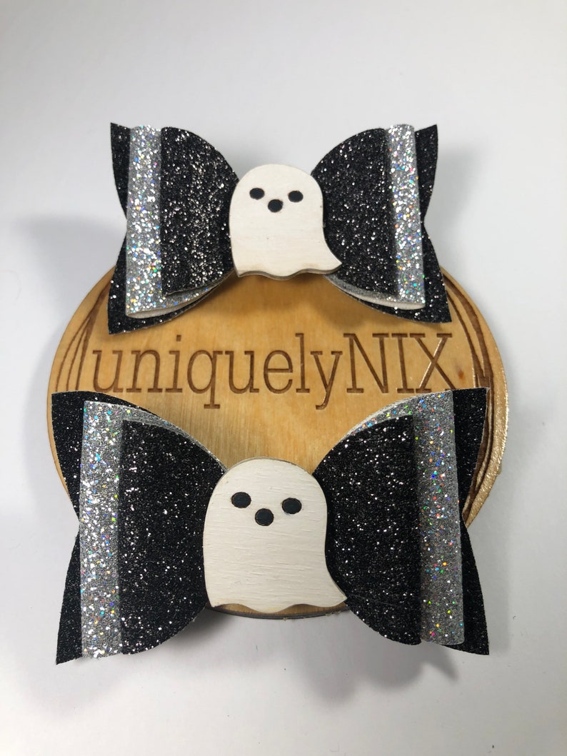 Halloween ghost hair bow halloween hair bow Charm hair bow