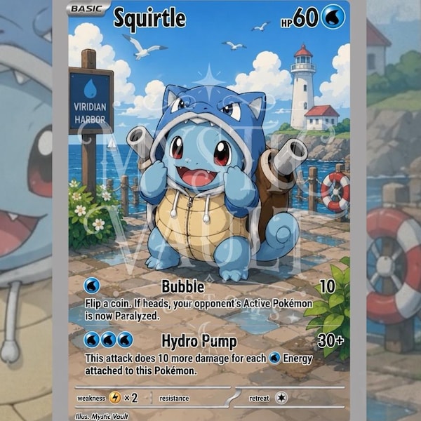 Squirtle Custom Art Card | Fan Art Card