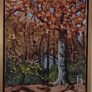 Original Oil Painting  11 X 14 on canvas  &quot;tHE NEIGHBOR&#39;S TREE&quot;