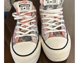 Converse Chuck 70 Low Floral Tie Dye Sneakers Women's 6 Men's 4 Pink Grey 570970