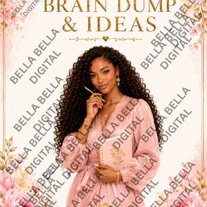 Pacchetto di foglietti per appunti femminili stampabili / Pagine per appunti graziose con copertine abbinate / Appunti per gratitudine, riunioni, brainstorming e riflessioni.