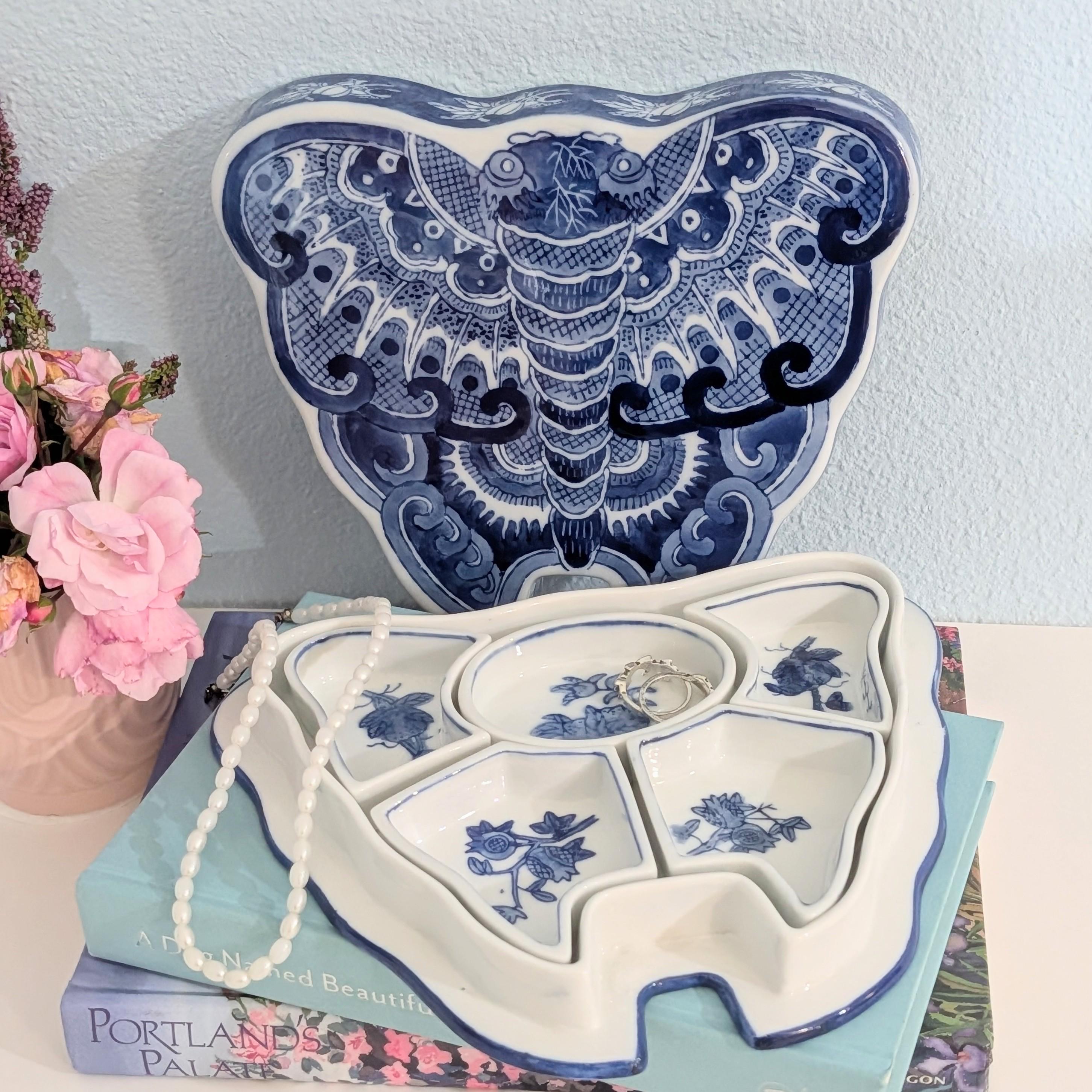 Chinese Butterfly Porcelain - Etsy