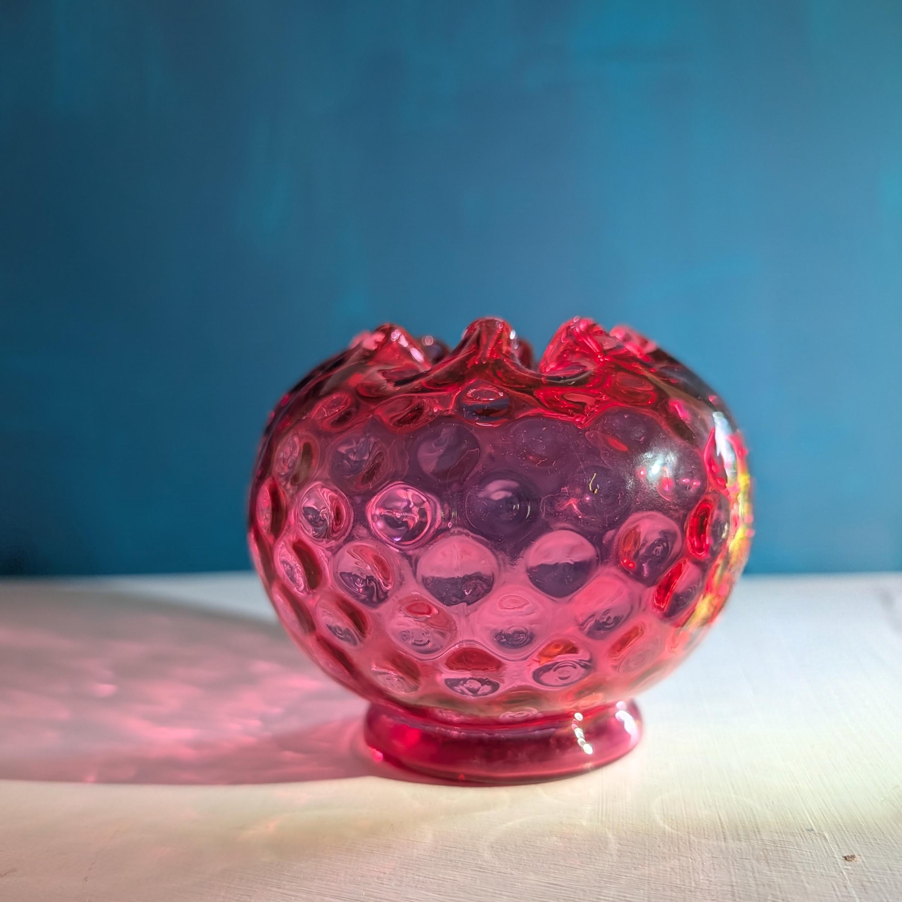 Fenton Coin Dot Vases - Etsy