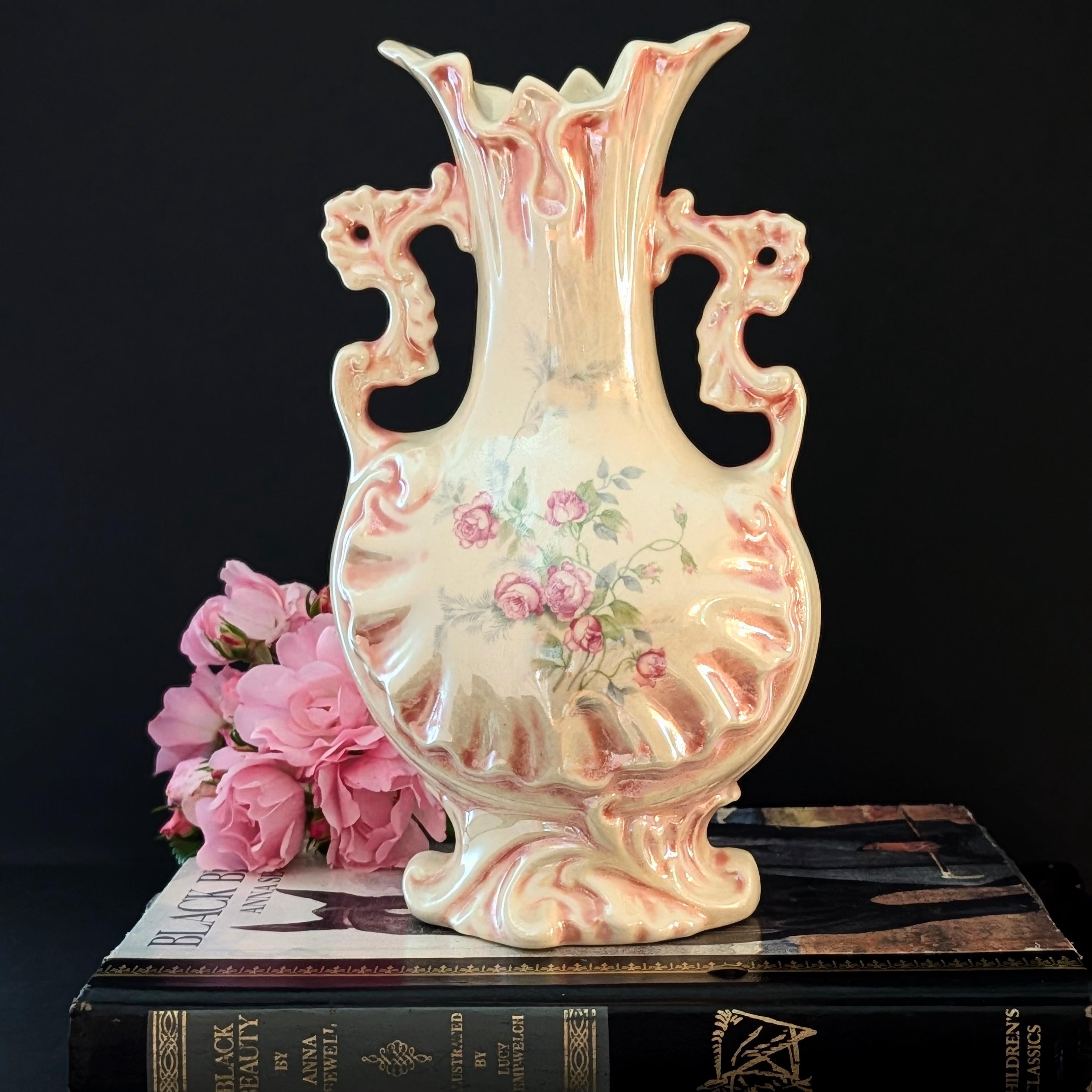 Capodimonte Double Handle Vase - Etsy