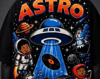 Astro Galaxy Zwart Shirt