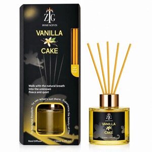 ZTG – diffuseur de parfum de maison à gâteau à la vanille, désodorisant, cadeau de 50mL