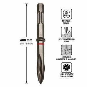 ヒルティ te-yx SM 40 400 mm SDS プラス セルフシャープニングポイントチゼルビット 新品