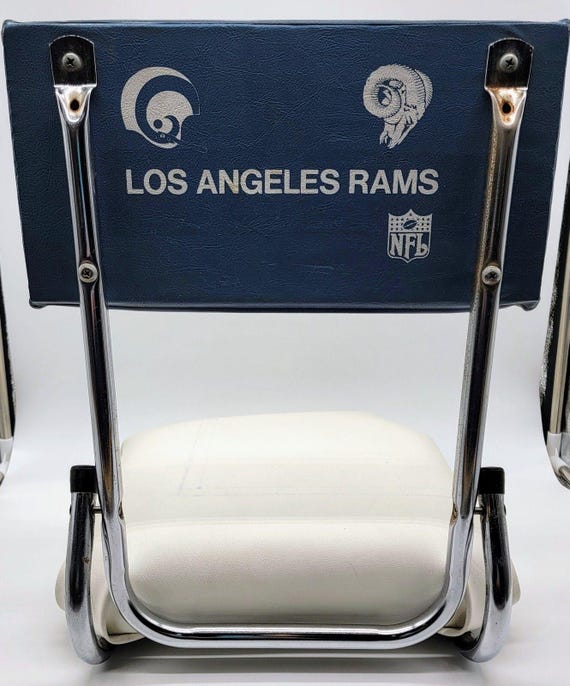 VTG NFL LA Los Angeles Rams Football Stadium Bench Cushion Seat Folding Chair