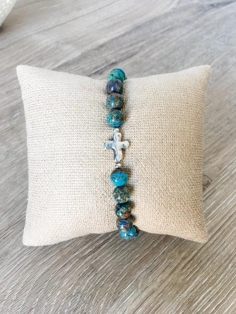 Faith Bracelet Cross Bracelet Cross Sideways Bracelet Etsy